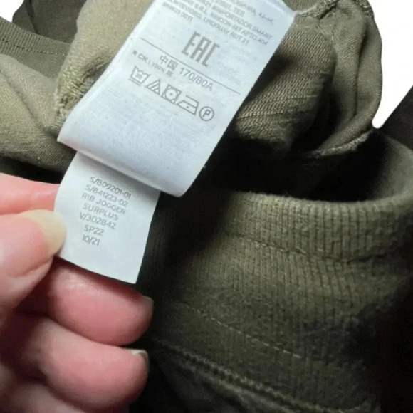 Gap Women's Large Green Jogger Pants Ribbed Waist‎ Cargo Style Pockets - Picture 5 of 14